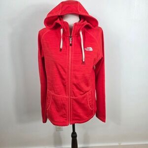 The North Face Red Striped Hoodie M Streetcore Jacket‎ Athletic